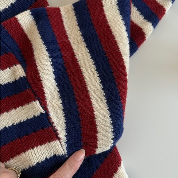 REVOLVE Echo Sweater Dress in Multi Stripe HOUSE OF HARLOW 1960 Red Blue Small - Picture 9 of 9